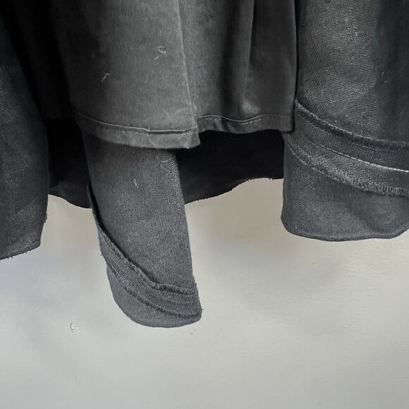 Sundance Black Linen Midi Trumpet Skirt Size 10 Prairie Cottage Core - Picture 7 of 12